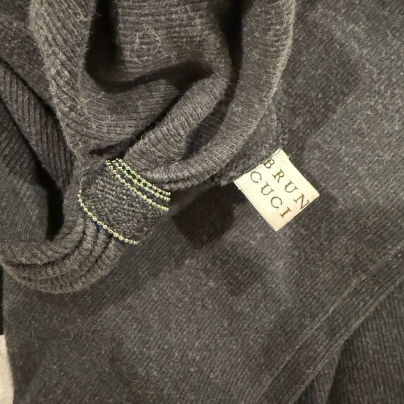 Brunello Cucinelli Asymmetrical Mock Neck Size L (fits like a M) - Picture 4 of 9